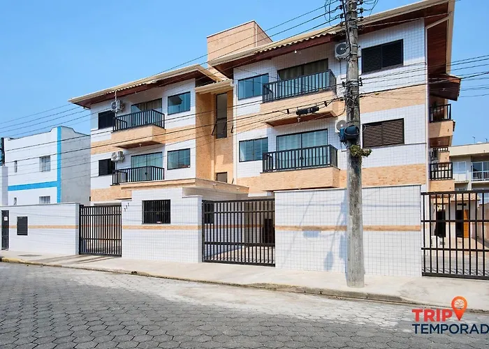 Apartamento com ar condicionado à 100 metros da praia - Edifício Ibiza Ubatuba